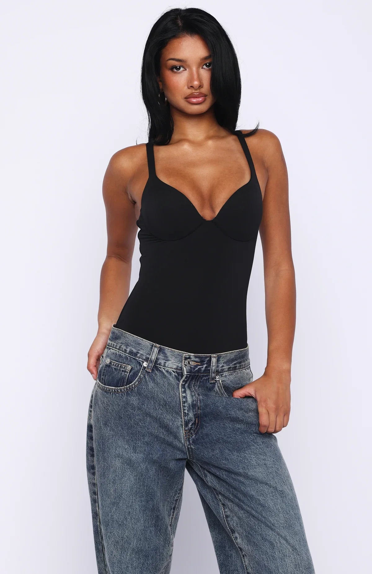 Feel Your Love Bodysuit Black