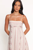 Amaris Maxi Dress Ivory Mauve Floral