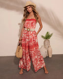 Island Frequency Floral Print Jumpsuit