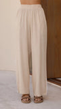 Hartley Pants Beige White