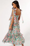 Floret Midi Dress Blue Multi