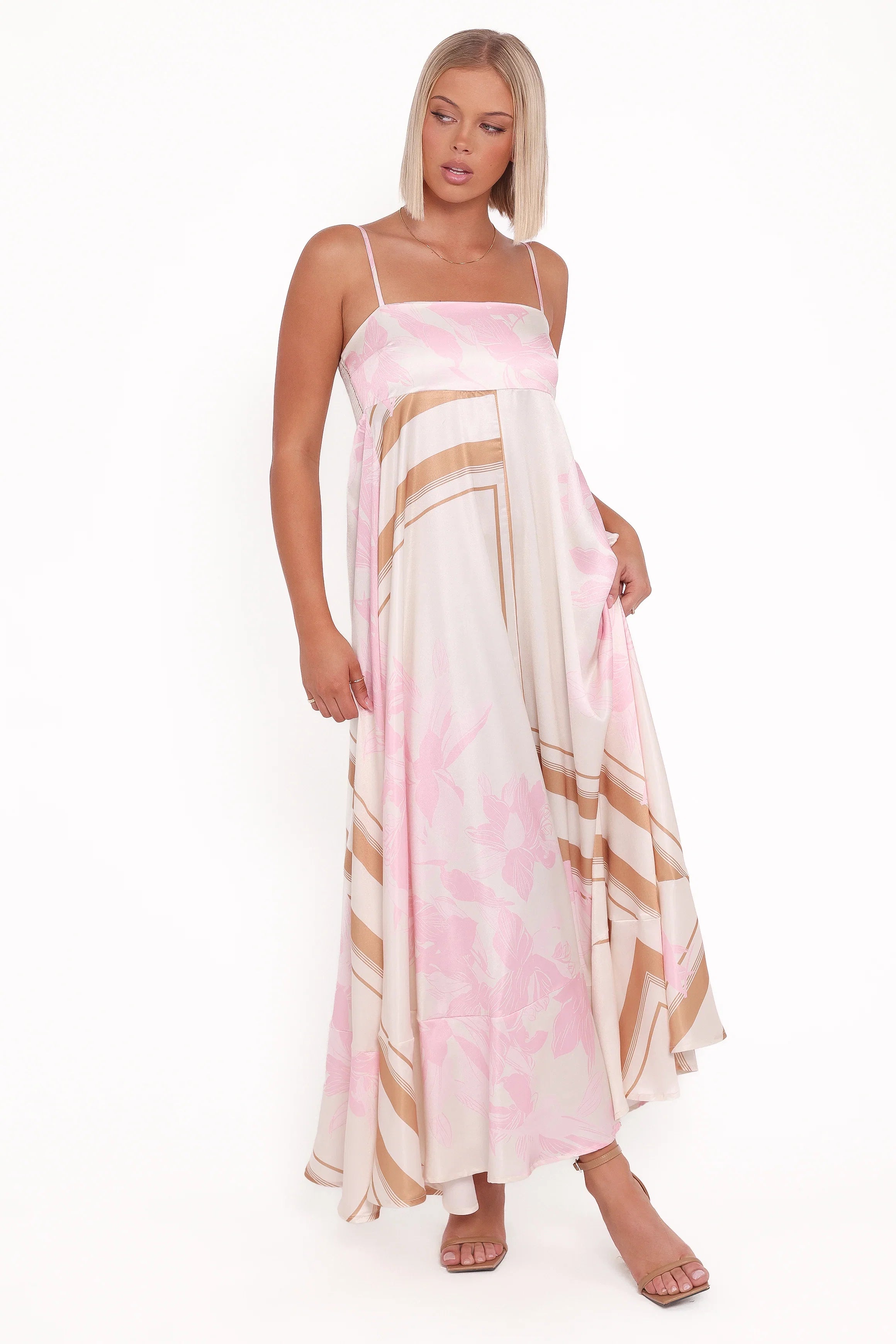 Elanor Maxi Dress Pink Print