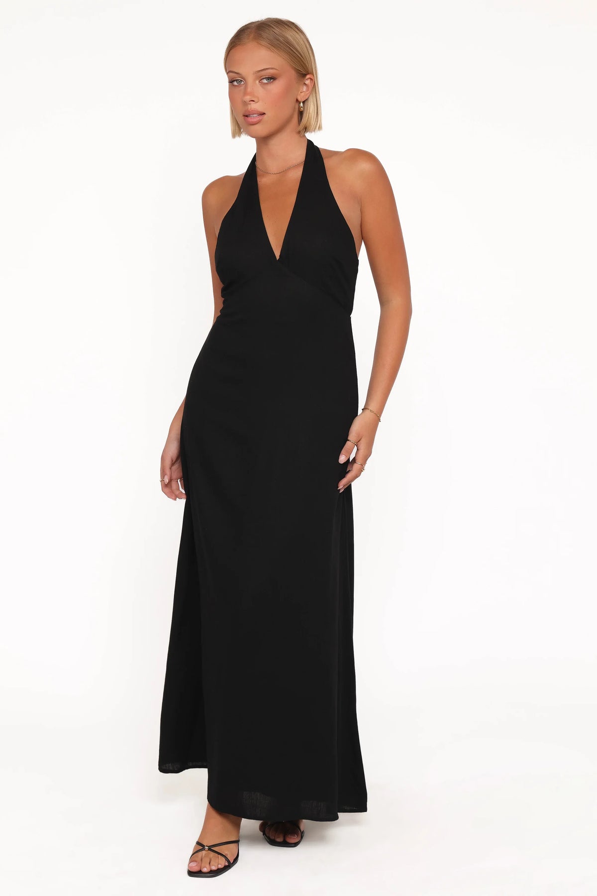 Michelle Halterneck Dress Black