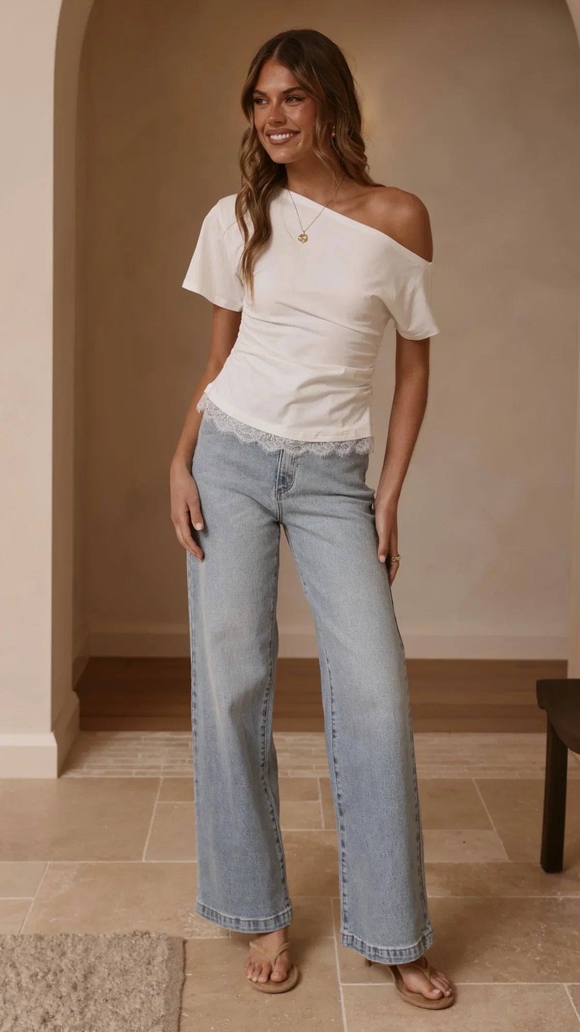 Tallie Lace Top White