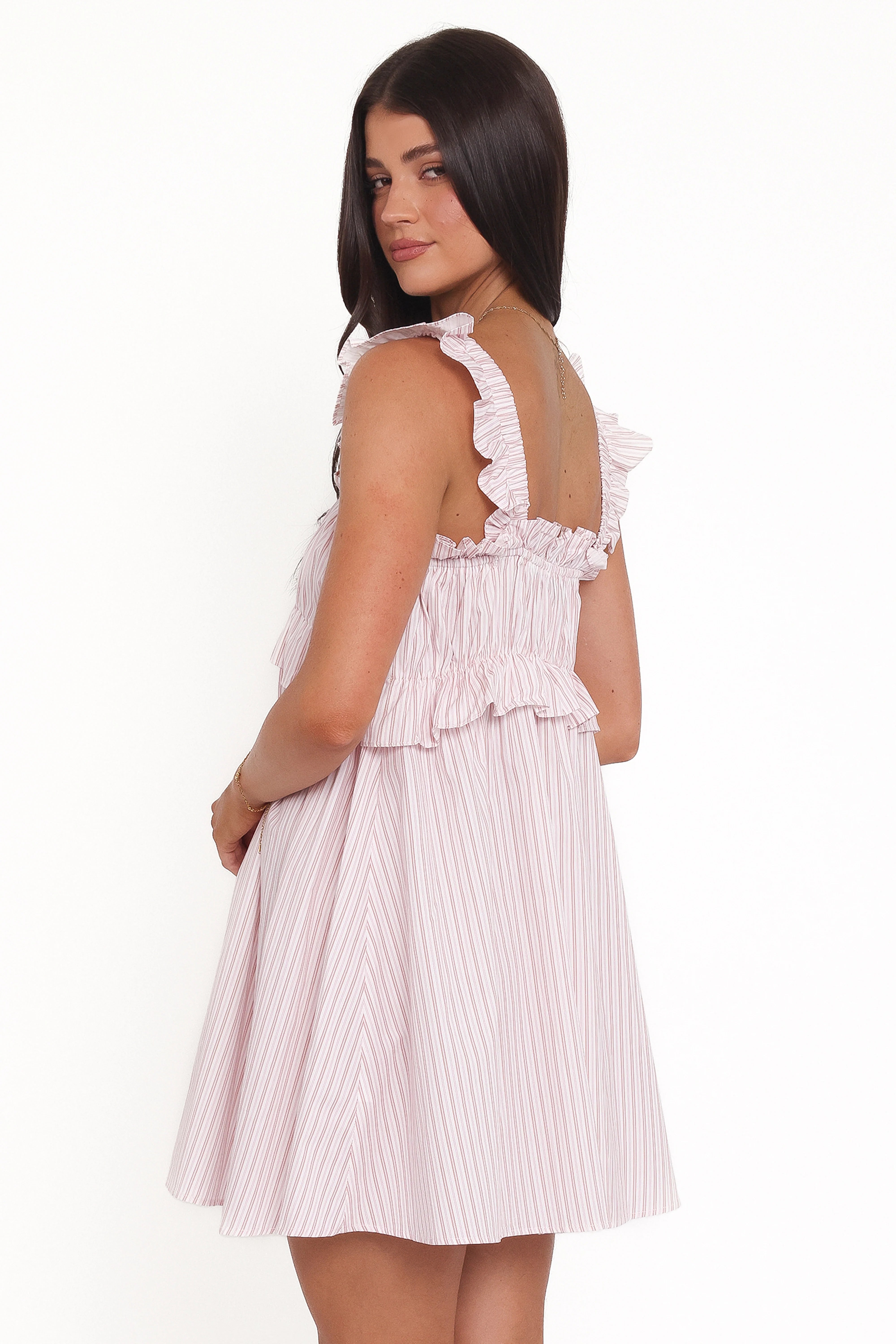 Keonia Mini Dress Pink Stripe