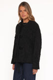 Kimmy Bow Oversized Cardigan Black