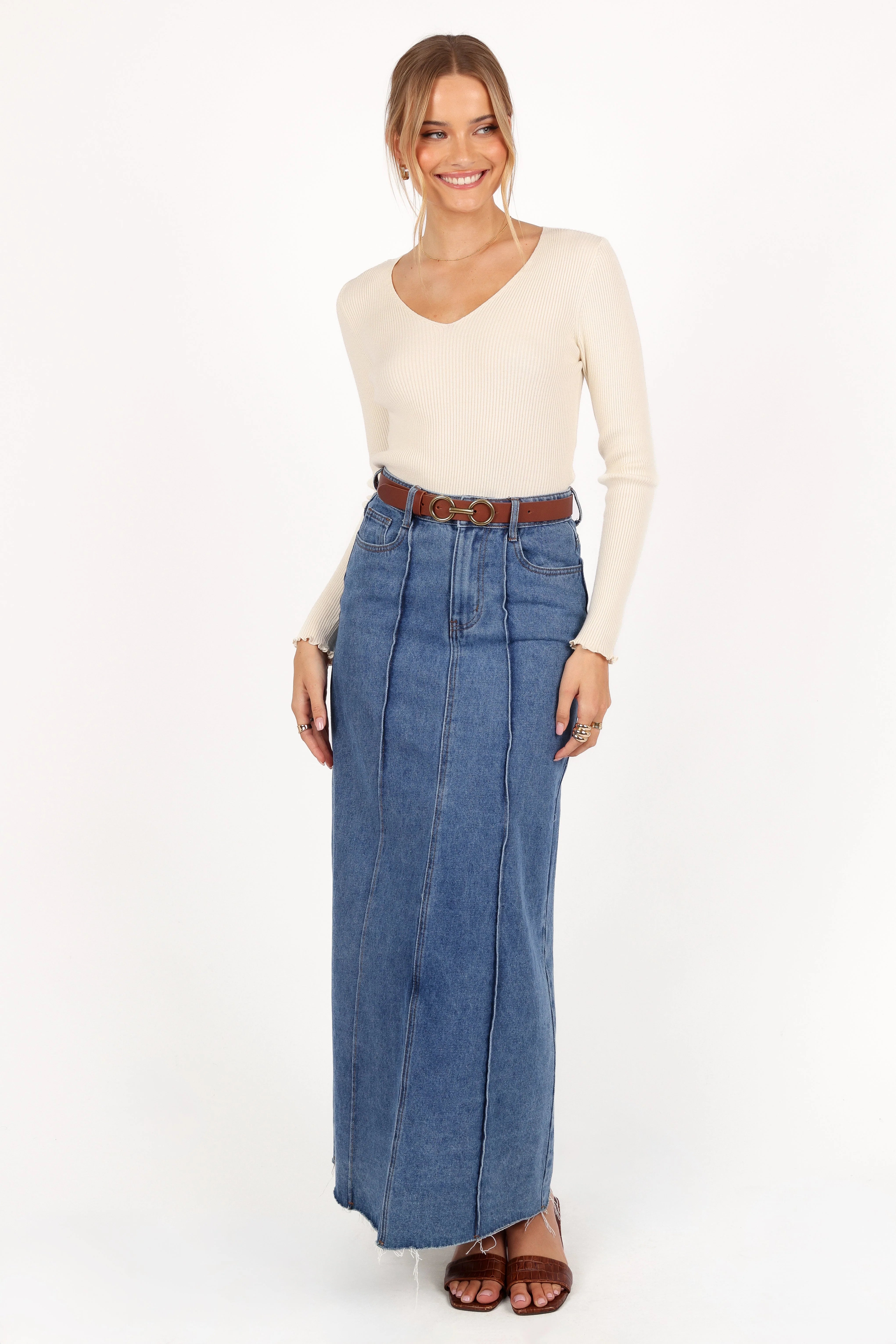 Kirsten Knit Top Cream