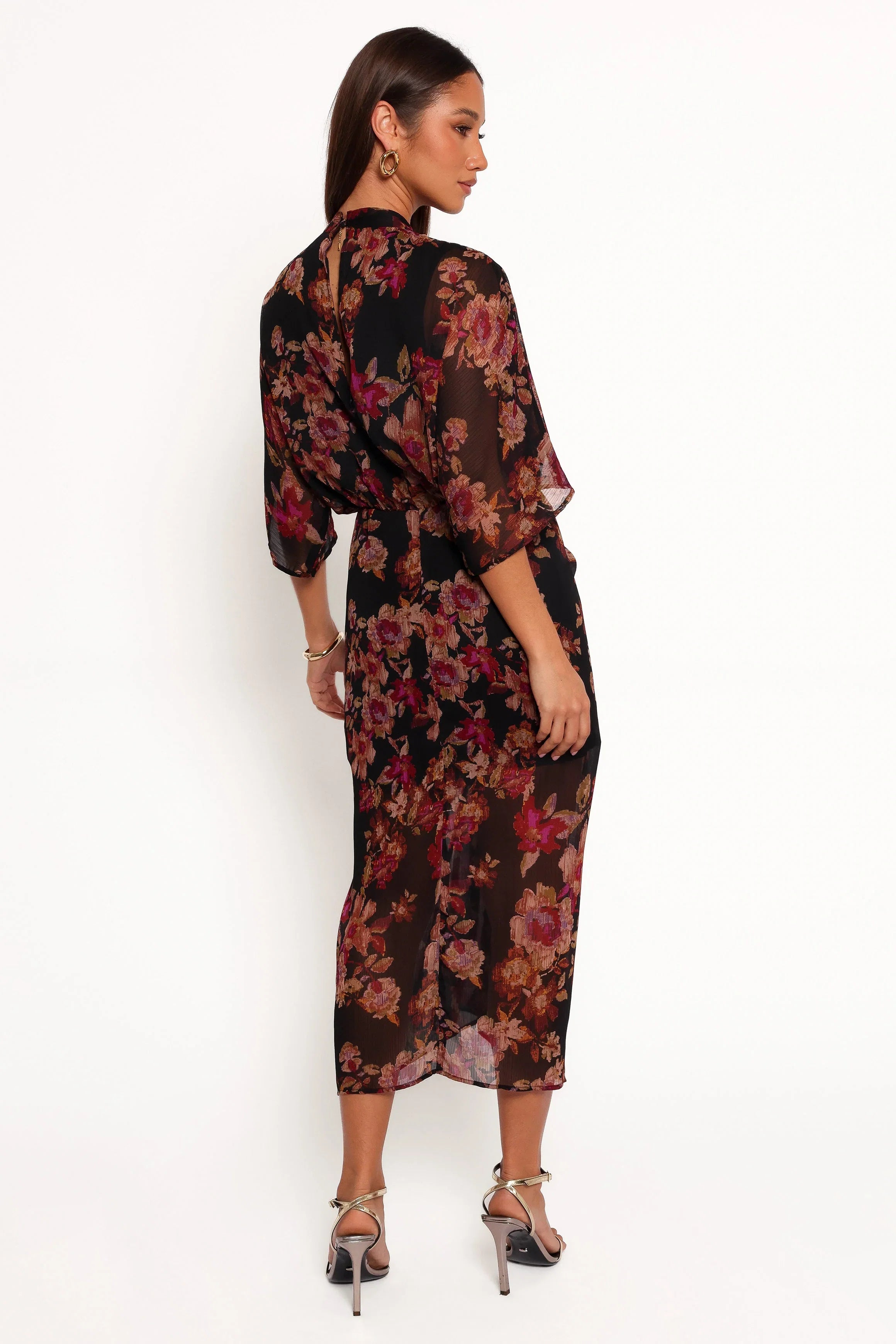 Audrina Maxi Dress Deep Night Floral