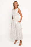 Leticia Midi Dress Blue Ditsy Floral