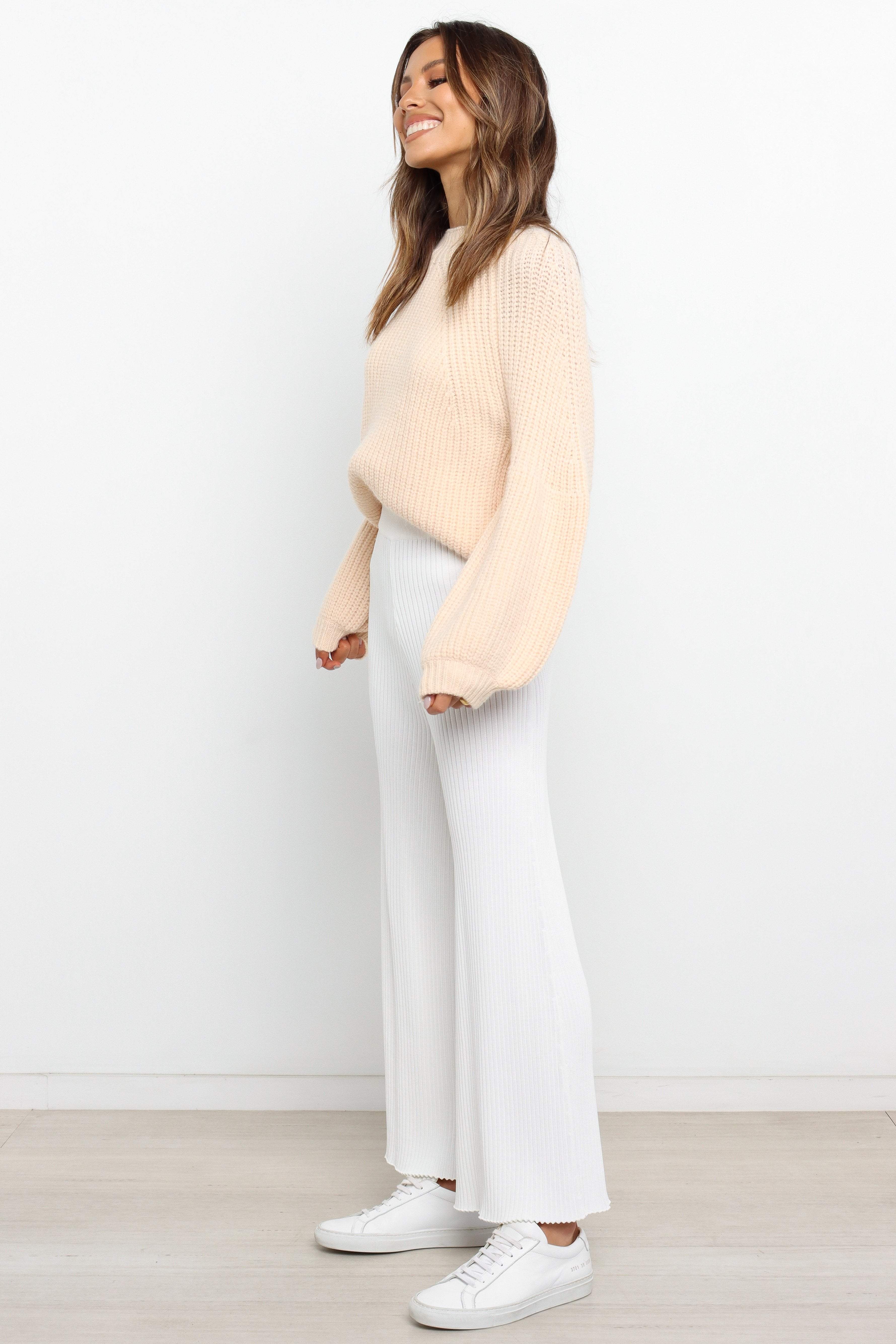 London Knit Sweater Beige
