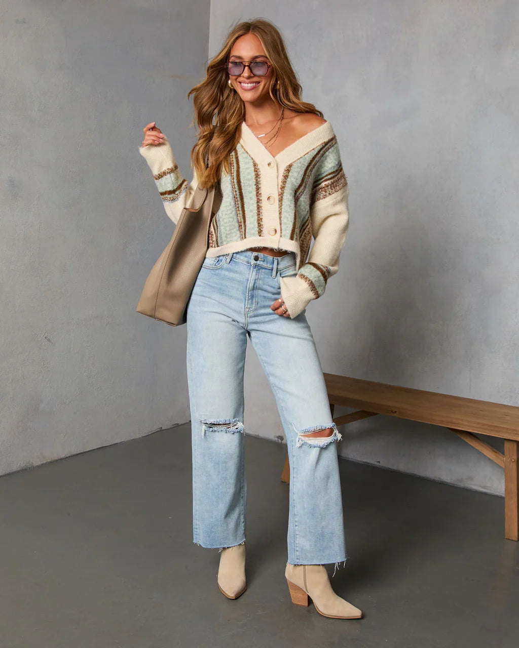 Emberglow Colorblock Cardigan