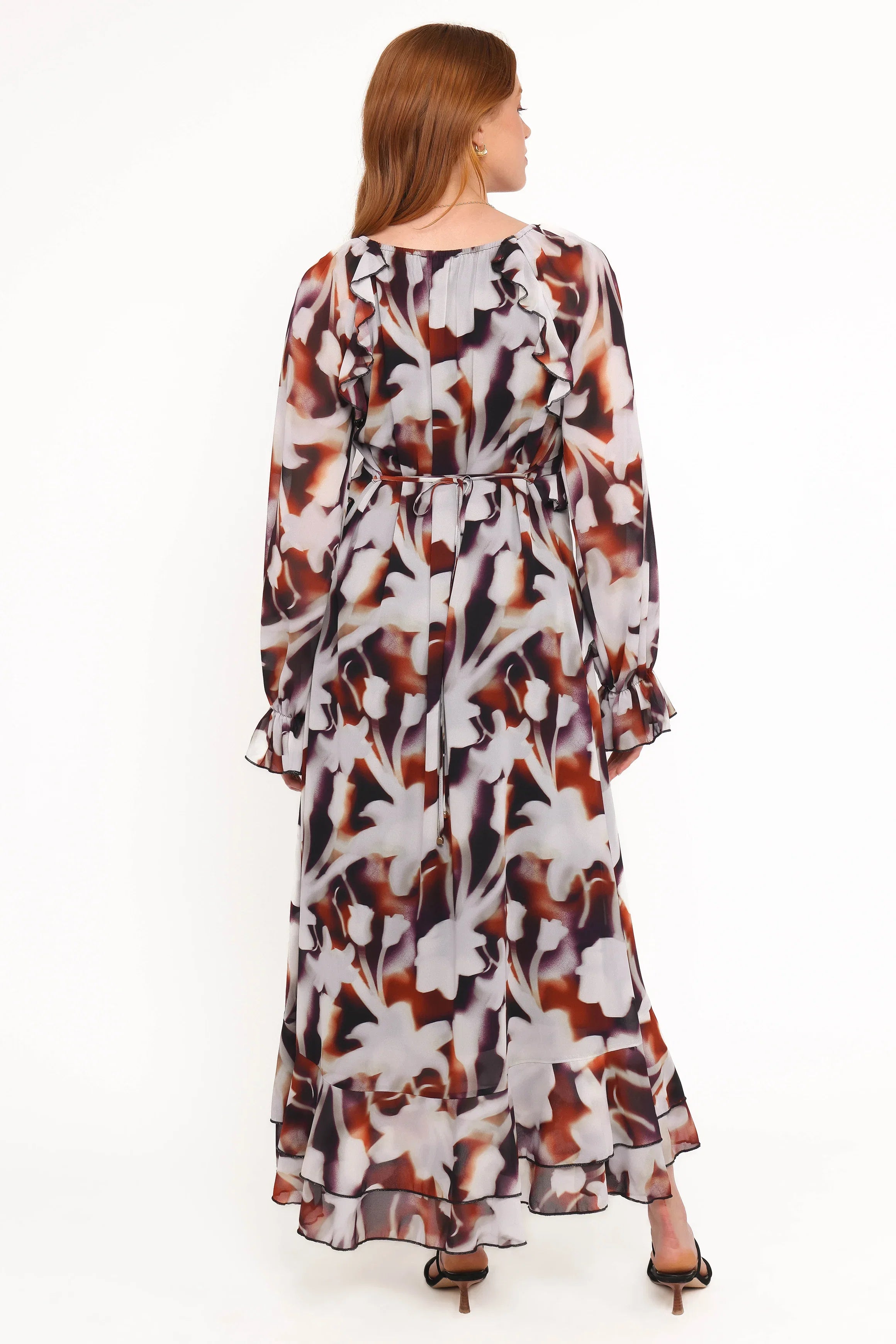 Kasey Maxi Dress Blurred Floral