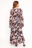 Kasey Maxi Dress Blurred Floral