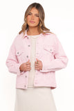 Larosa Denim Jacket Dusty Pink