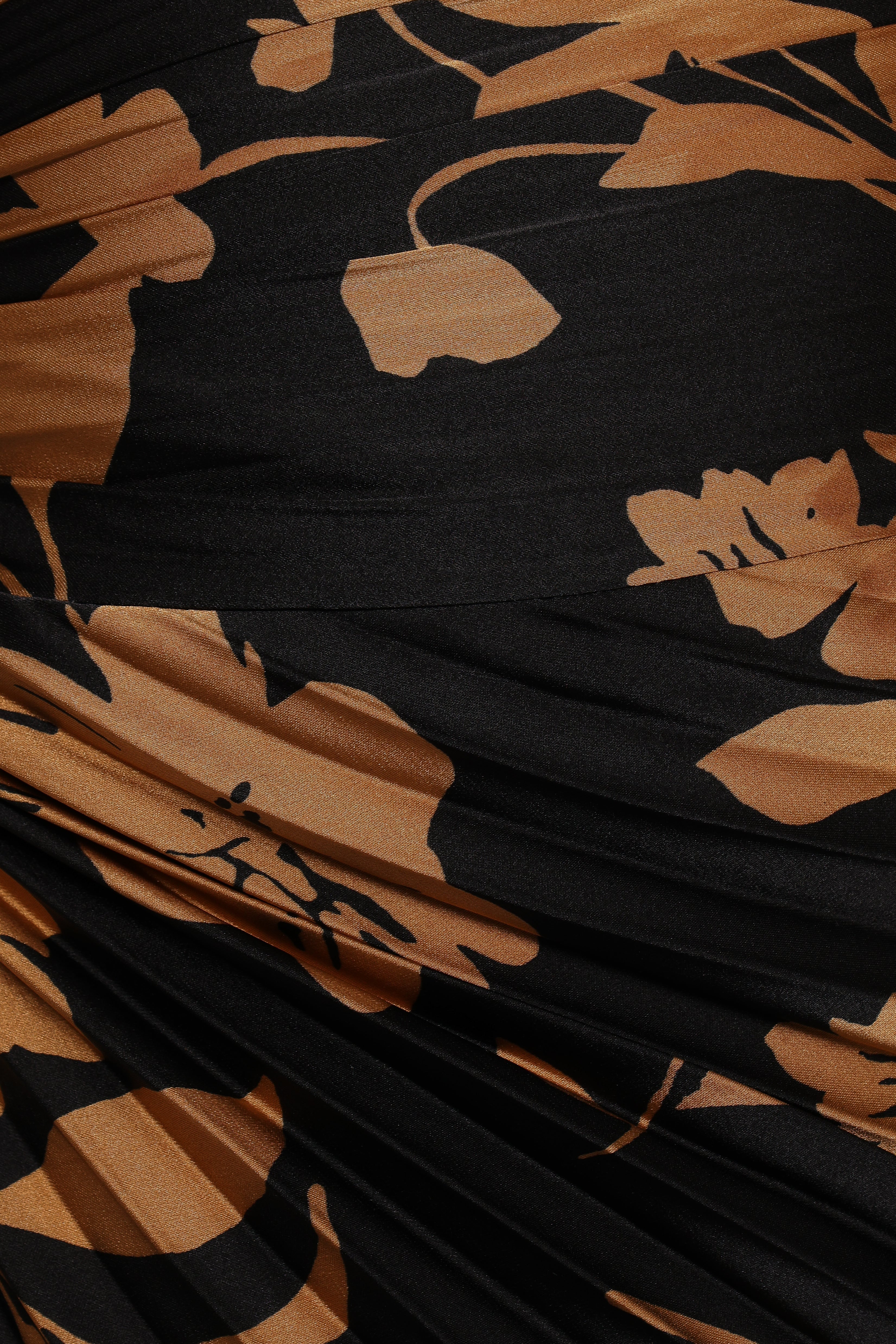 Kleo One Shoulder Maxi Dress Black Gold