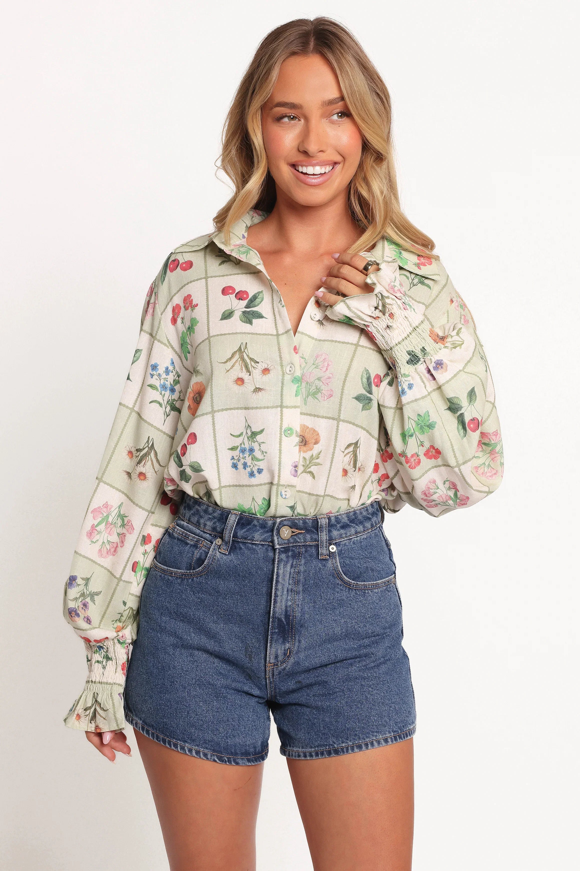 Tomi Long Sleeve Shirt Flower Market