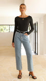 Cora Jeans Mid Blue Denim