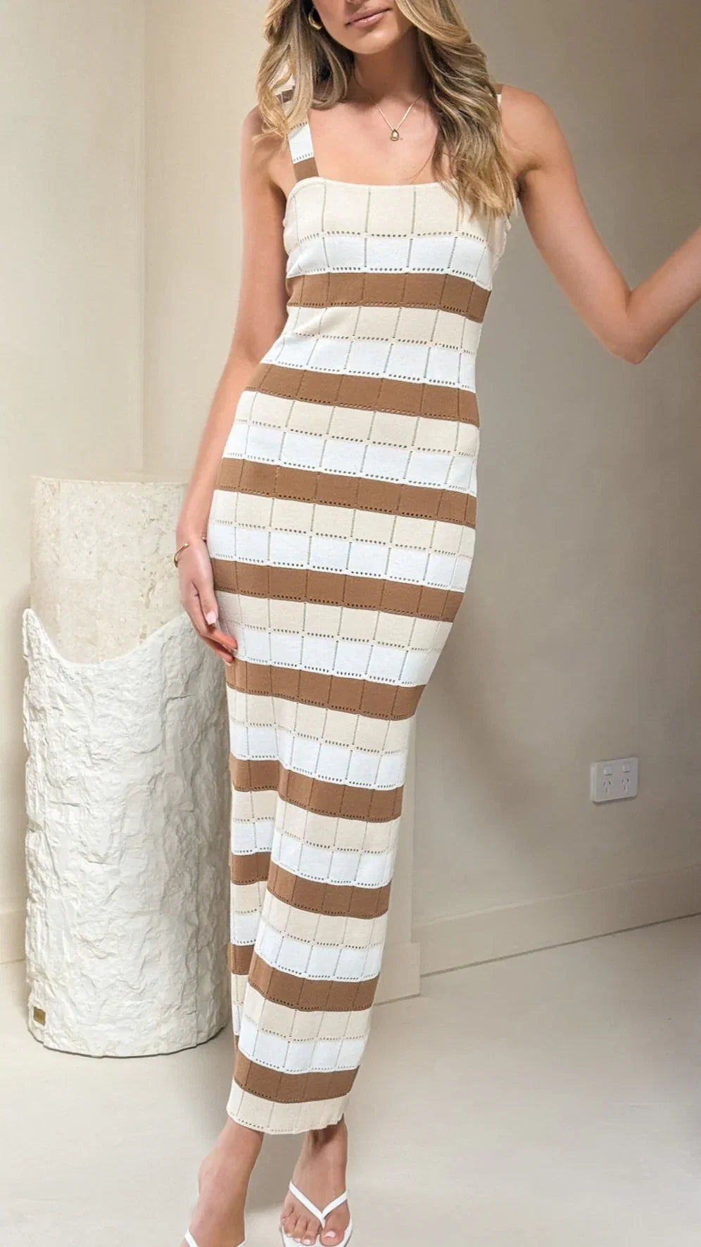 Mikayla Maxi Dress Chocolate