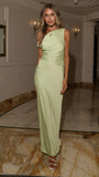 Auria Off Shoulder Maxi Dress Key Lime