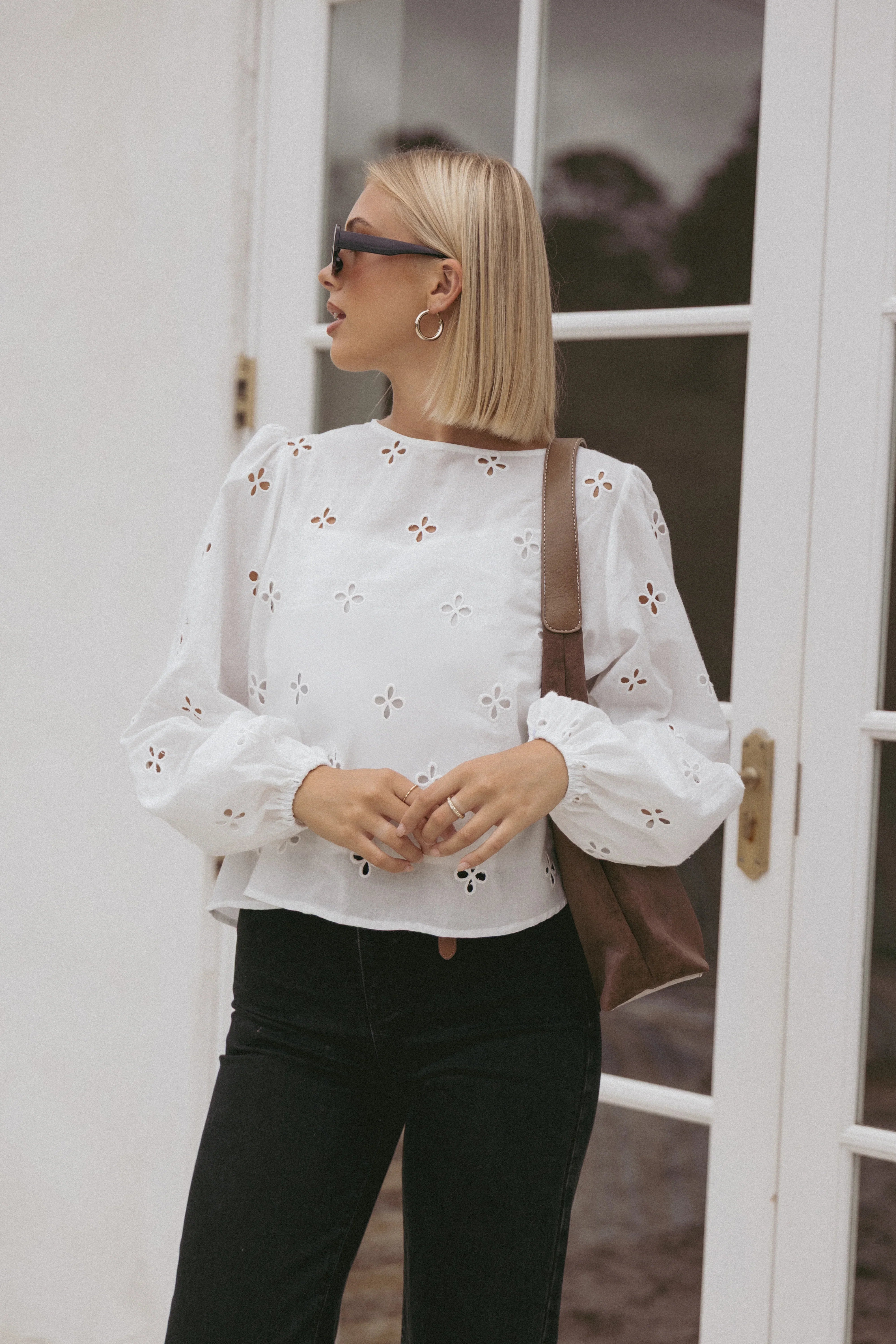 Aggie Blouse White