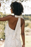 Willa Halterneck Top Blue Floral