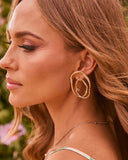 Calene Sculptural Pave Earrings