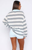 Verano Sixteen Carmen Long Sleeve Oversized Jersey White