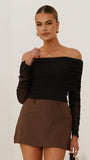 Isadora Off Shoulder Top Black