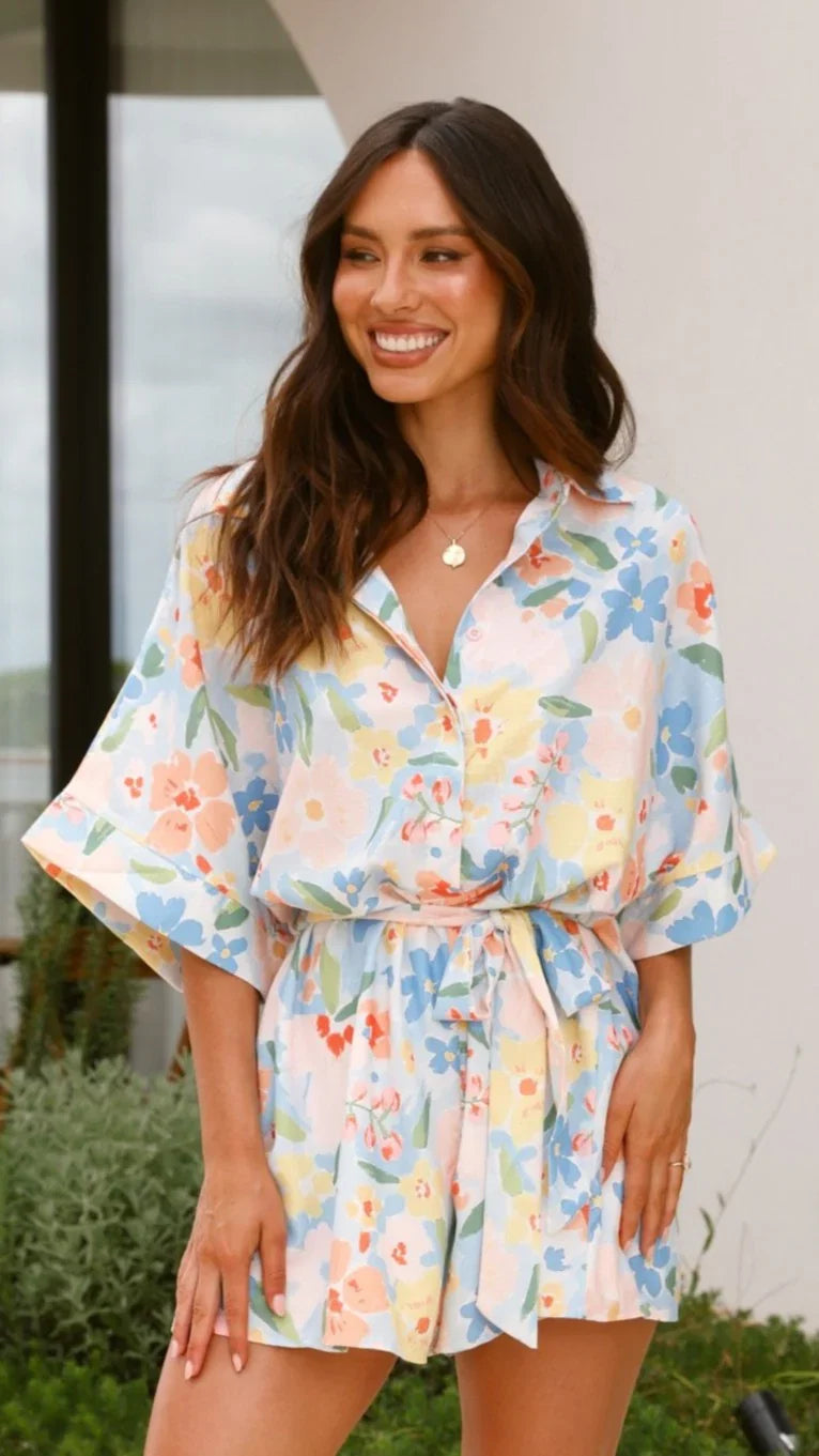 Ember Playsuit Blue Summer