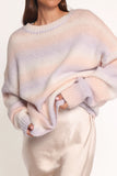 Joy Knit Sweater Lavender Stripe
