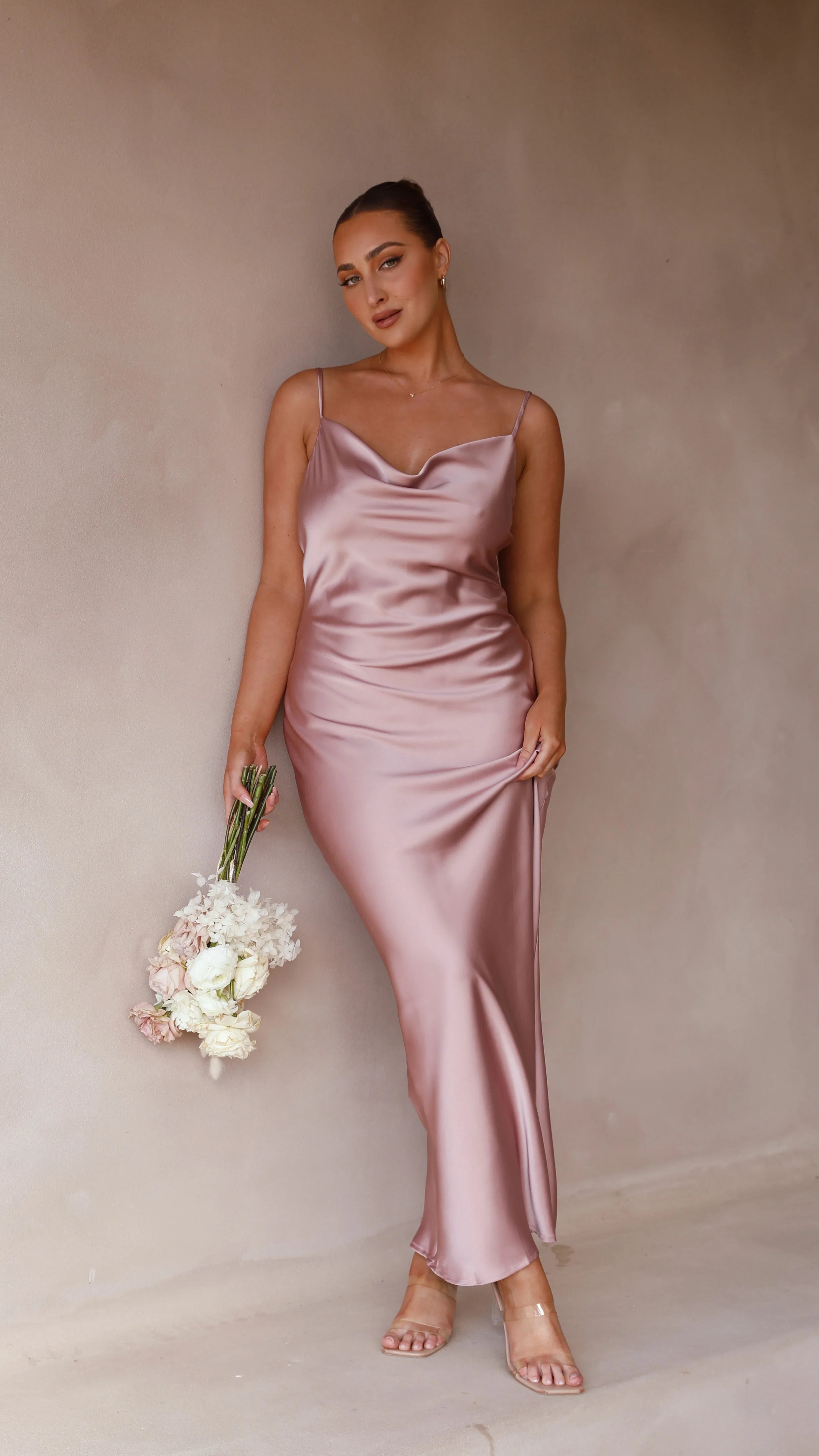 Willow Maxi Dress Dusty Pink