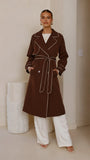 Blanca Trench Coat Espresso