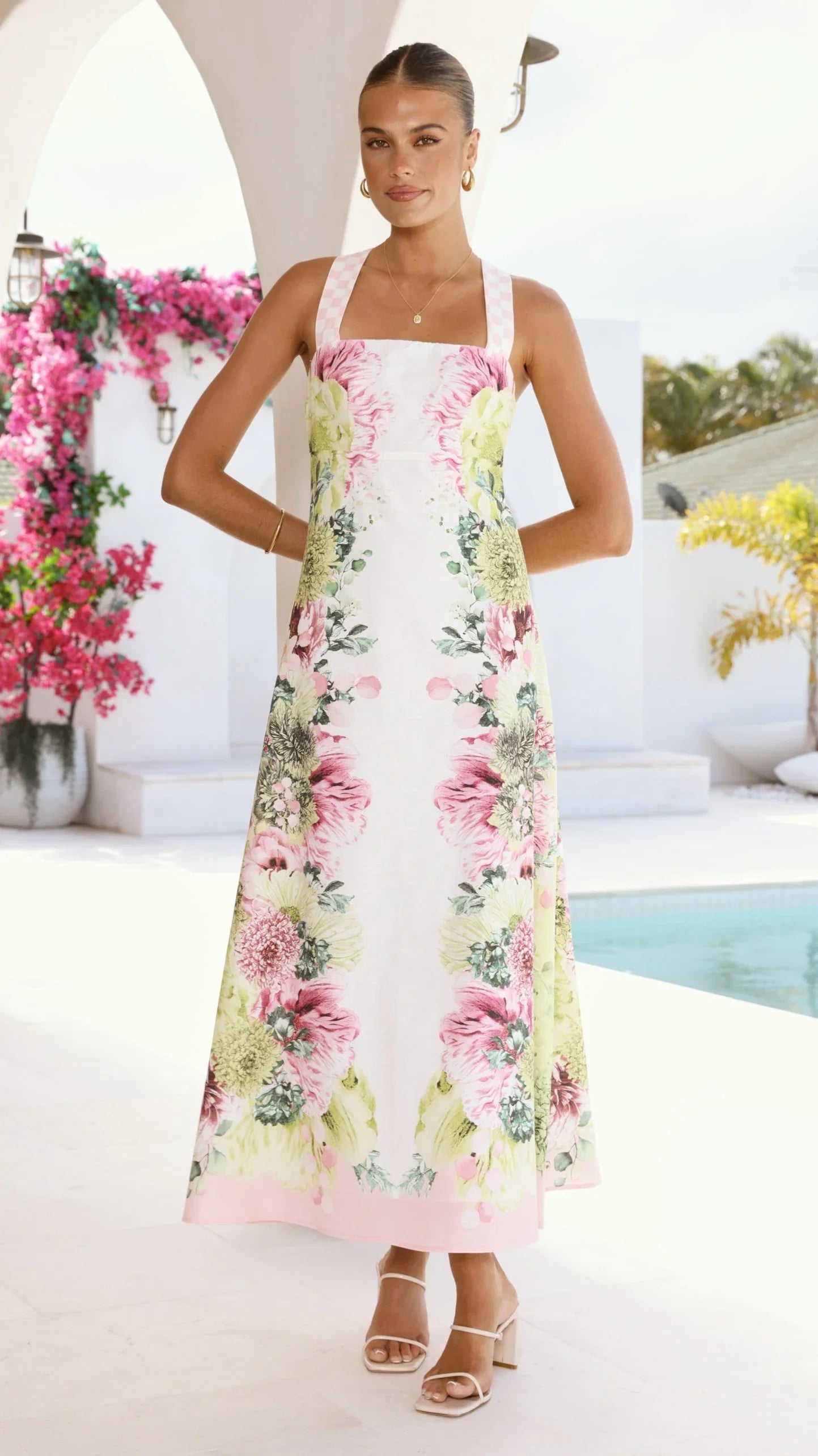 Stasia Midi Dress Sorbet Symphony