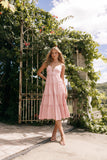 Lizza Midi Dress Pink