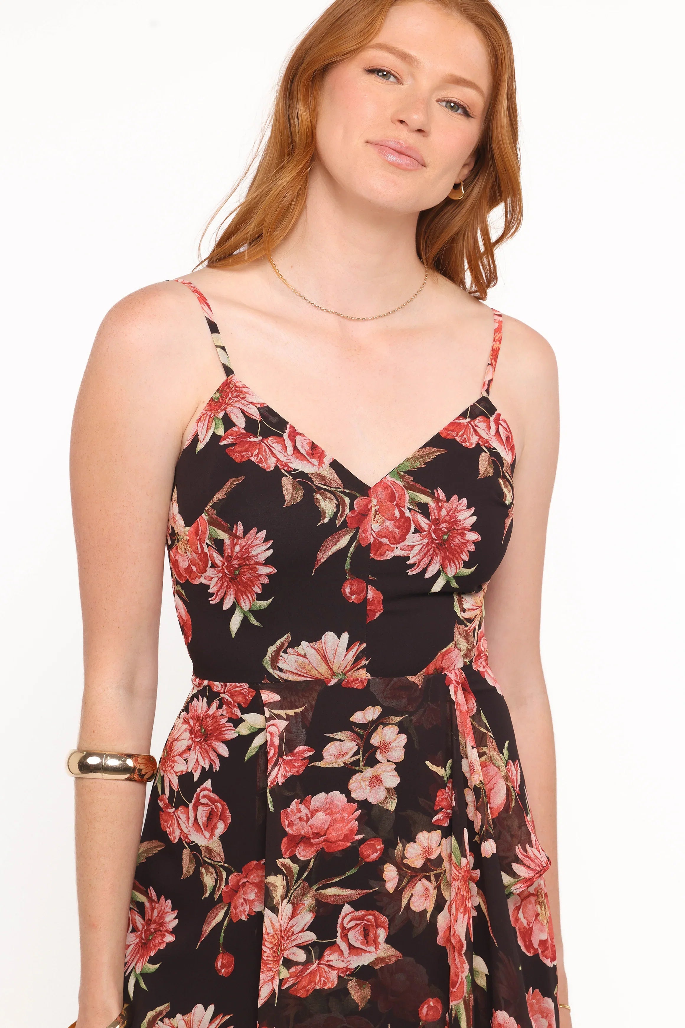 Naver Maxi Dress Black Floral