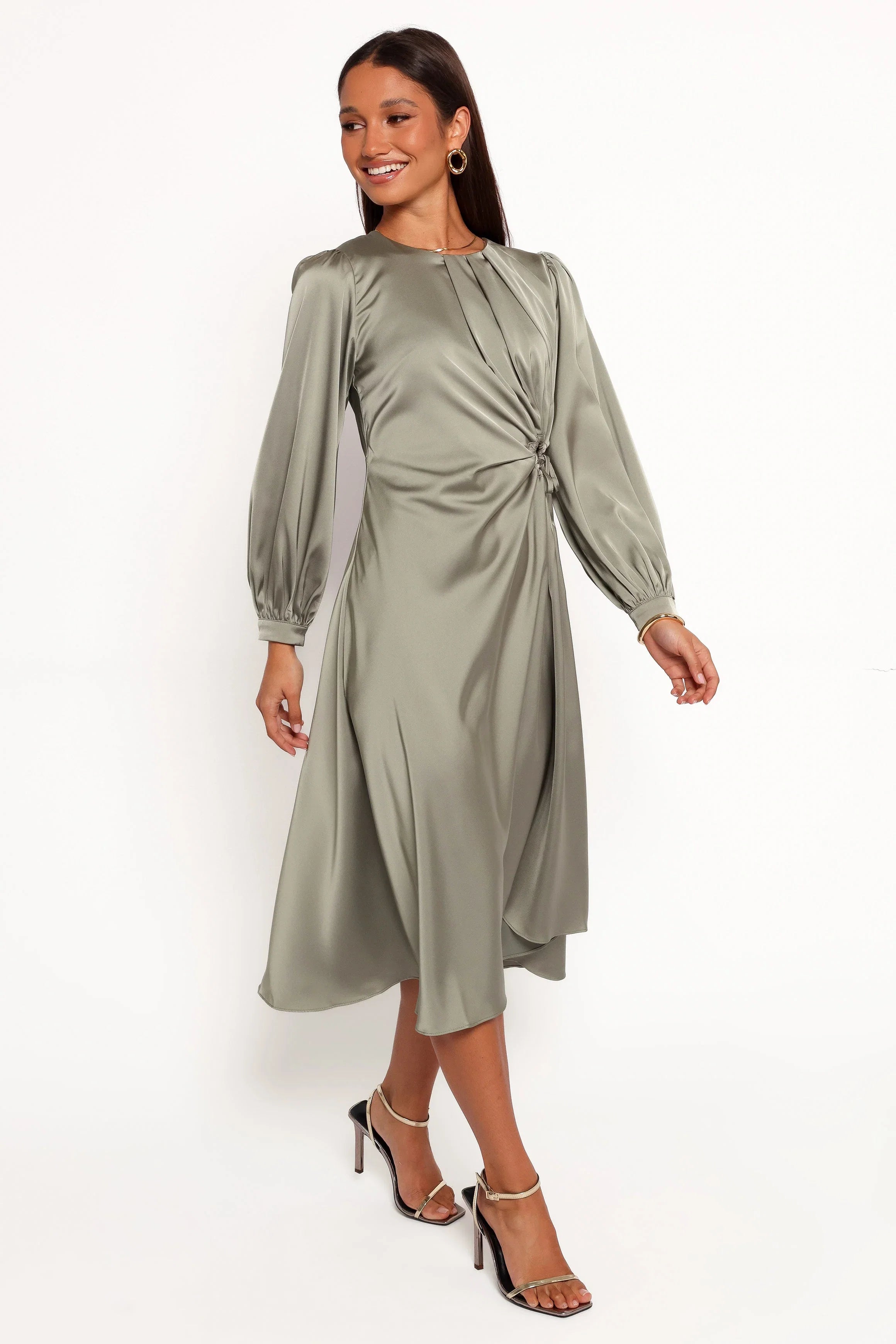 Windsor Long Sleeve Maxi Dress Olive