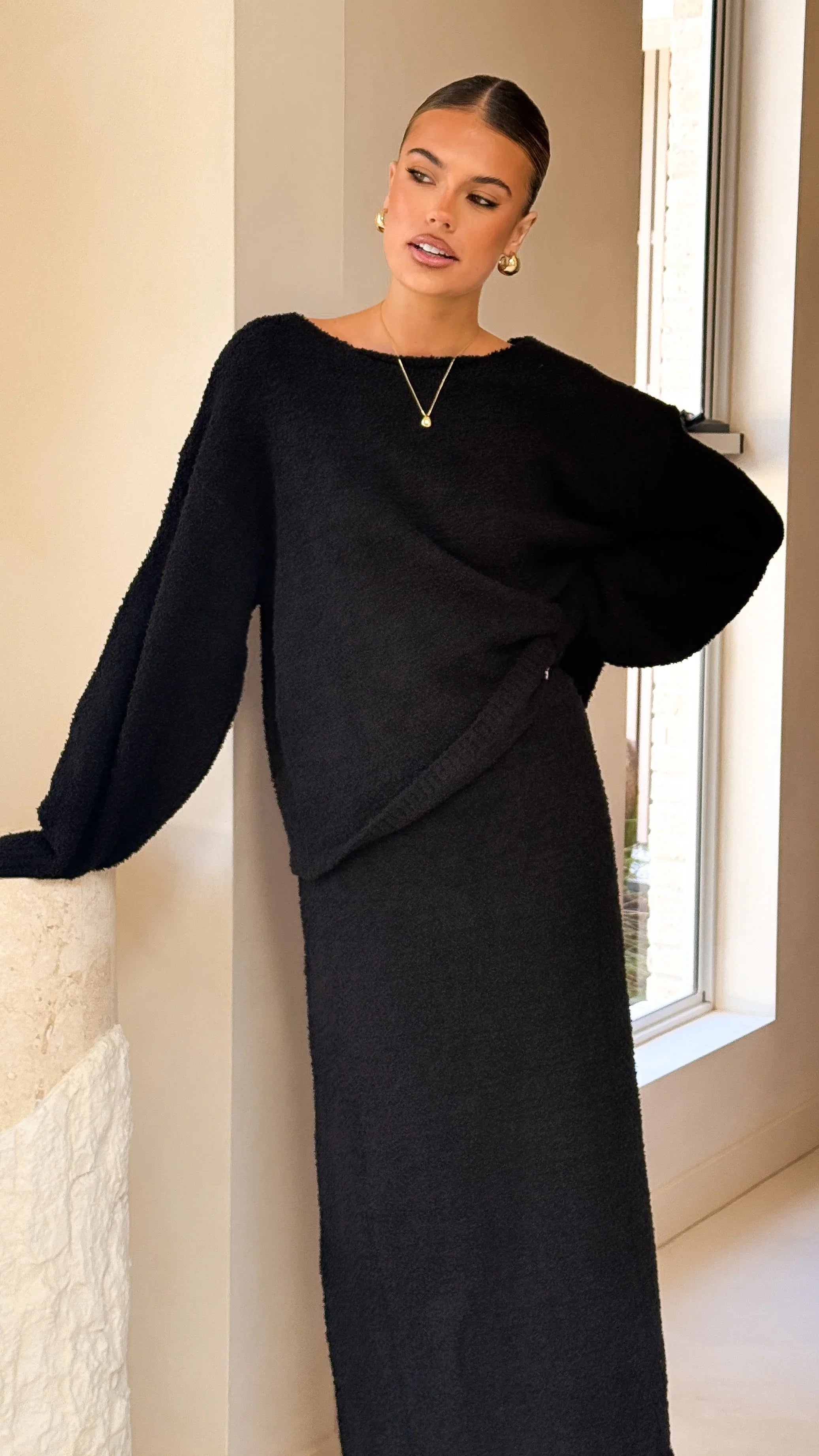 Cohen Knit Jumper Black