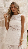 Makaylie Top White Flower