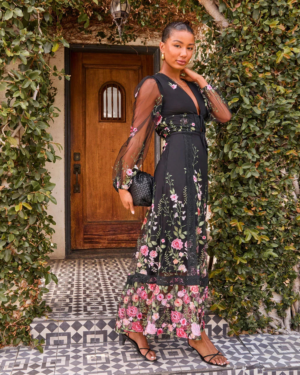Beloved Bloom Embroidered Floral Maxi Dress