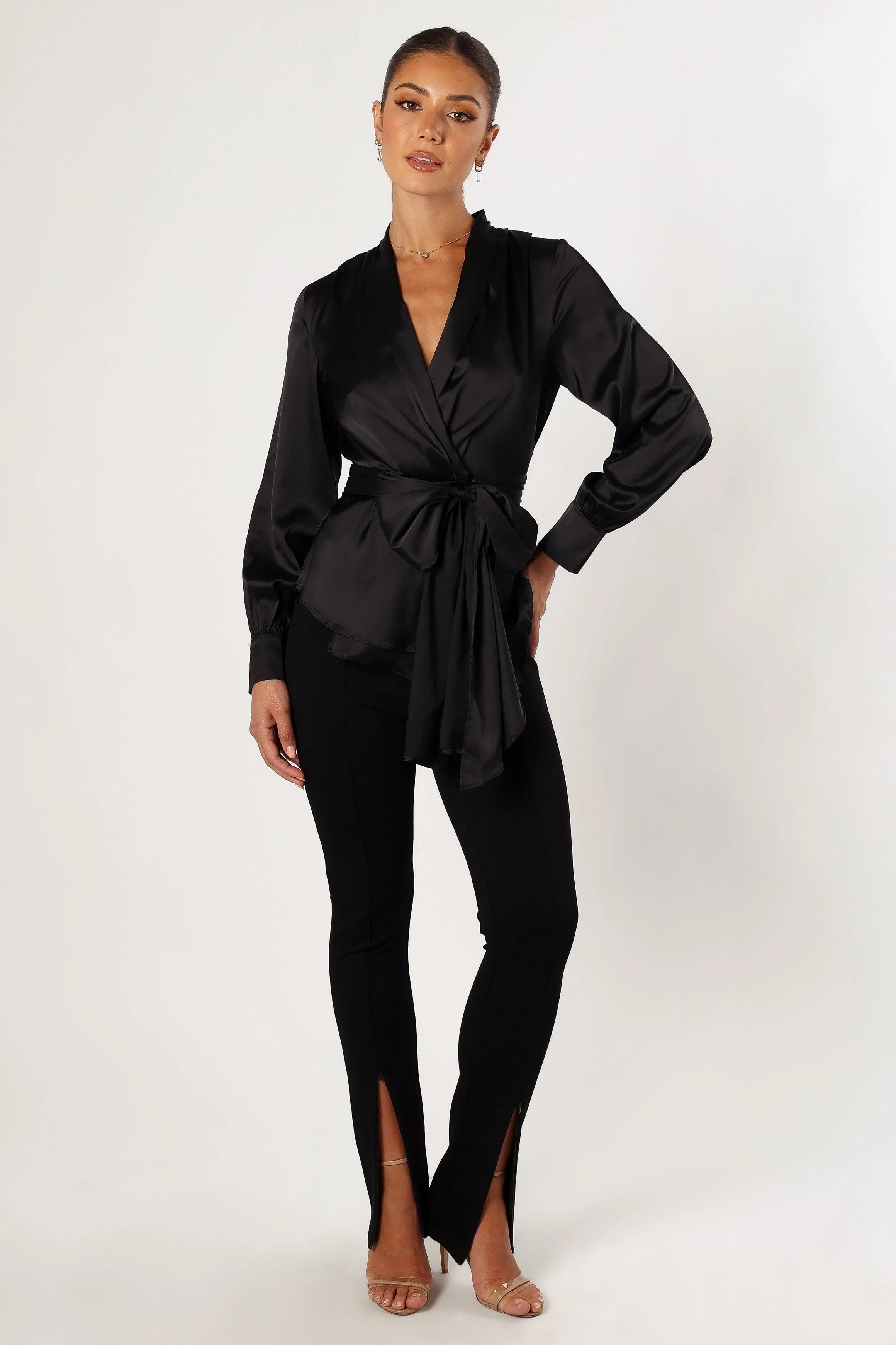 Aydin Wrap Top Black