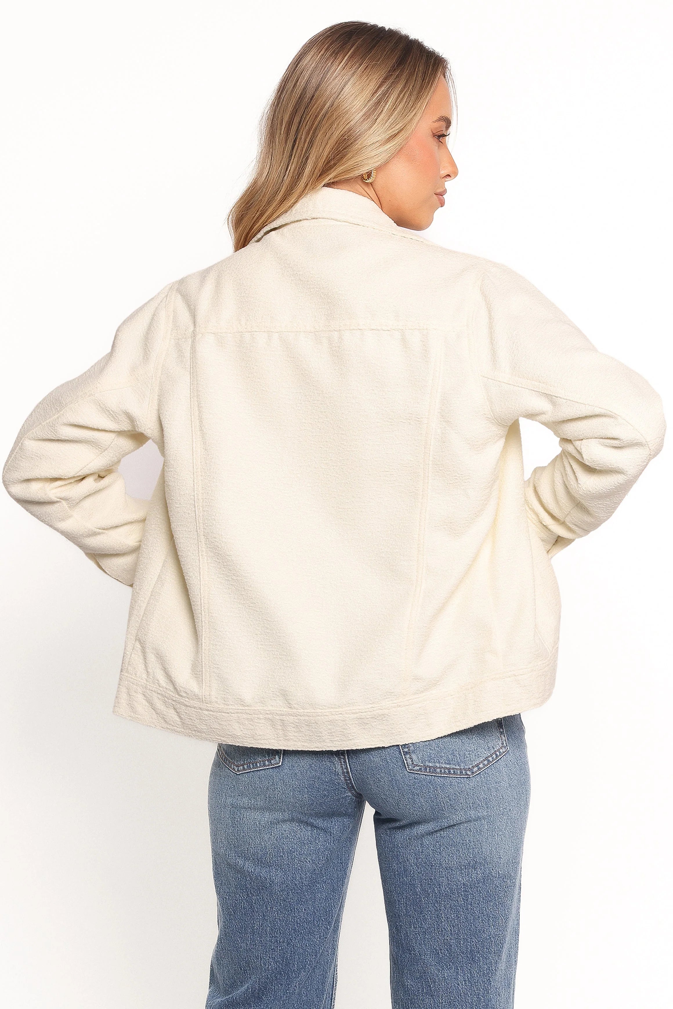 Sandy Boucle Jacket White