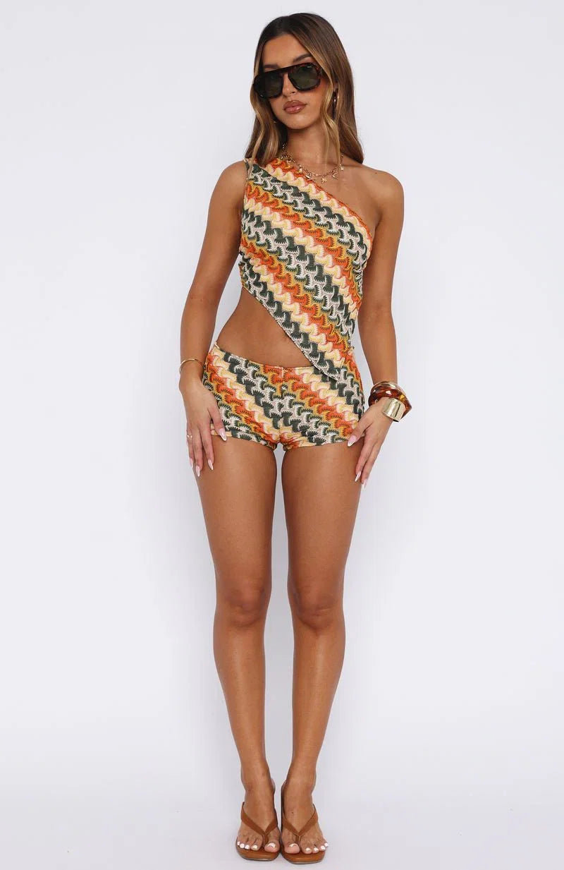 Lets Start Again Shorts Tropics