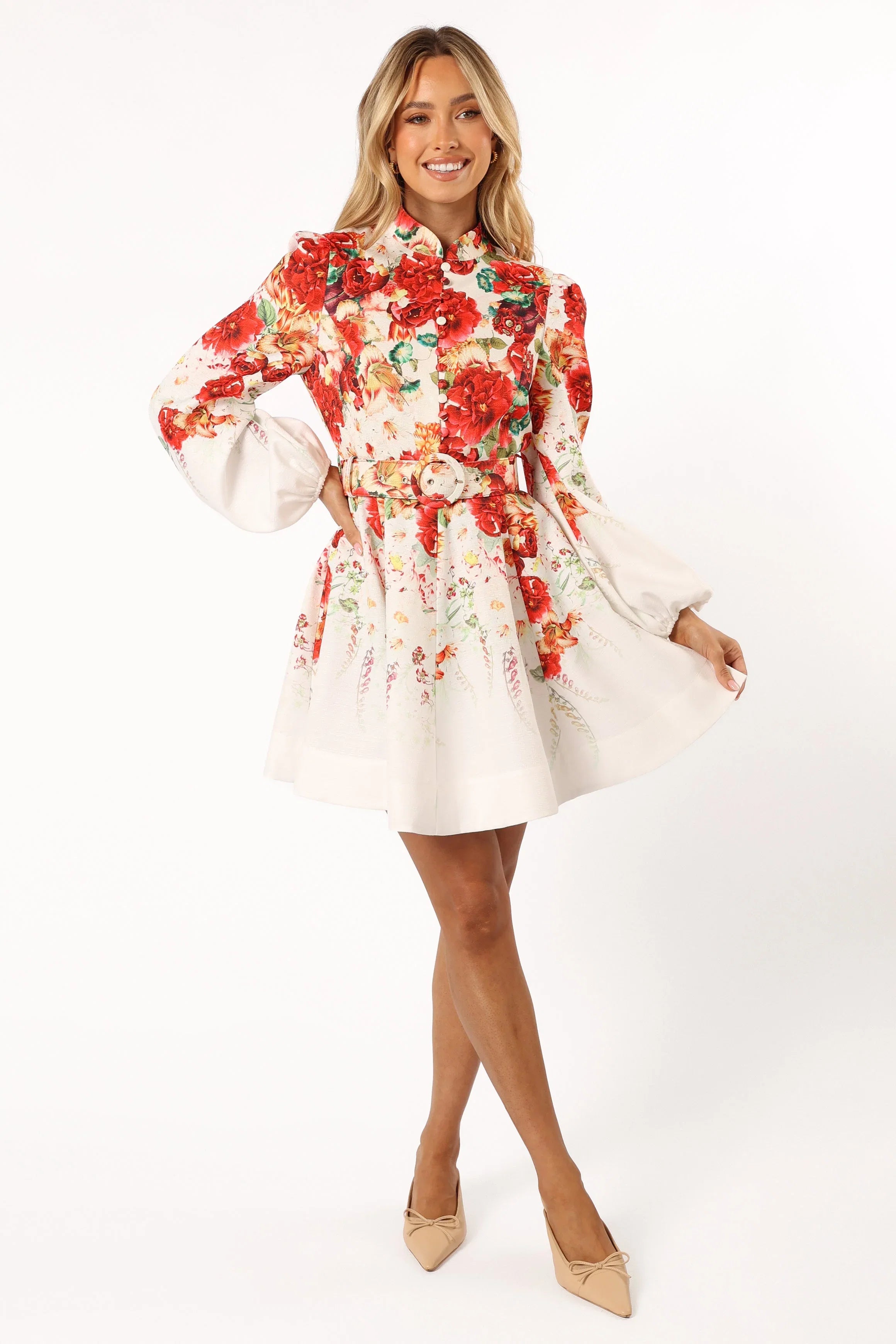 Pipps Long Sleeve Mini Dress Multi