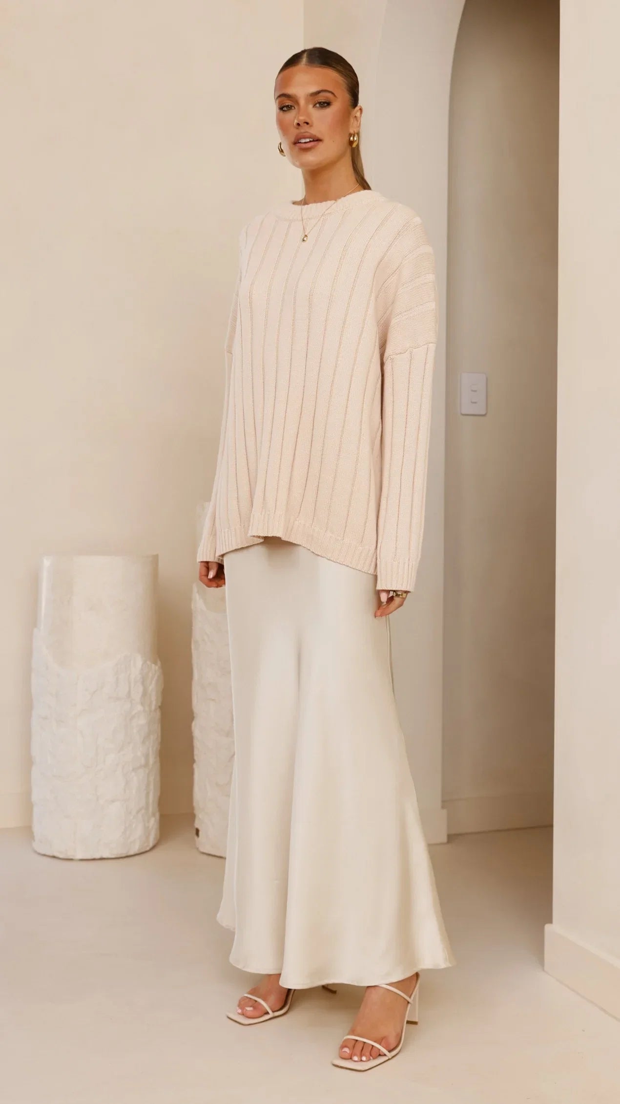 Naiva Oversized Knit Cream