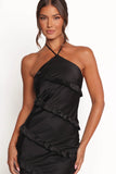 Roxanne Halterneck Maxi Dress Black