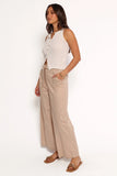 Sadie Wide Leg Pant Oatmeal
