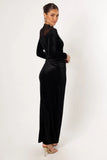 Jessica Long Sleeve Maxi Dress Black