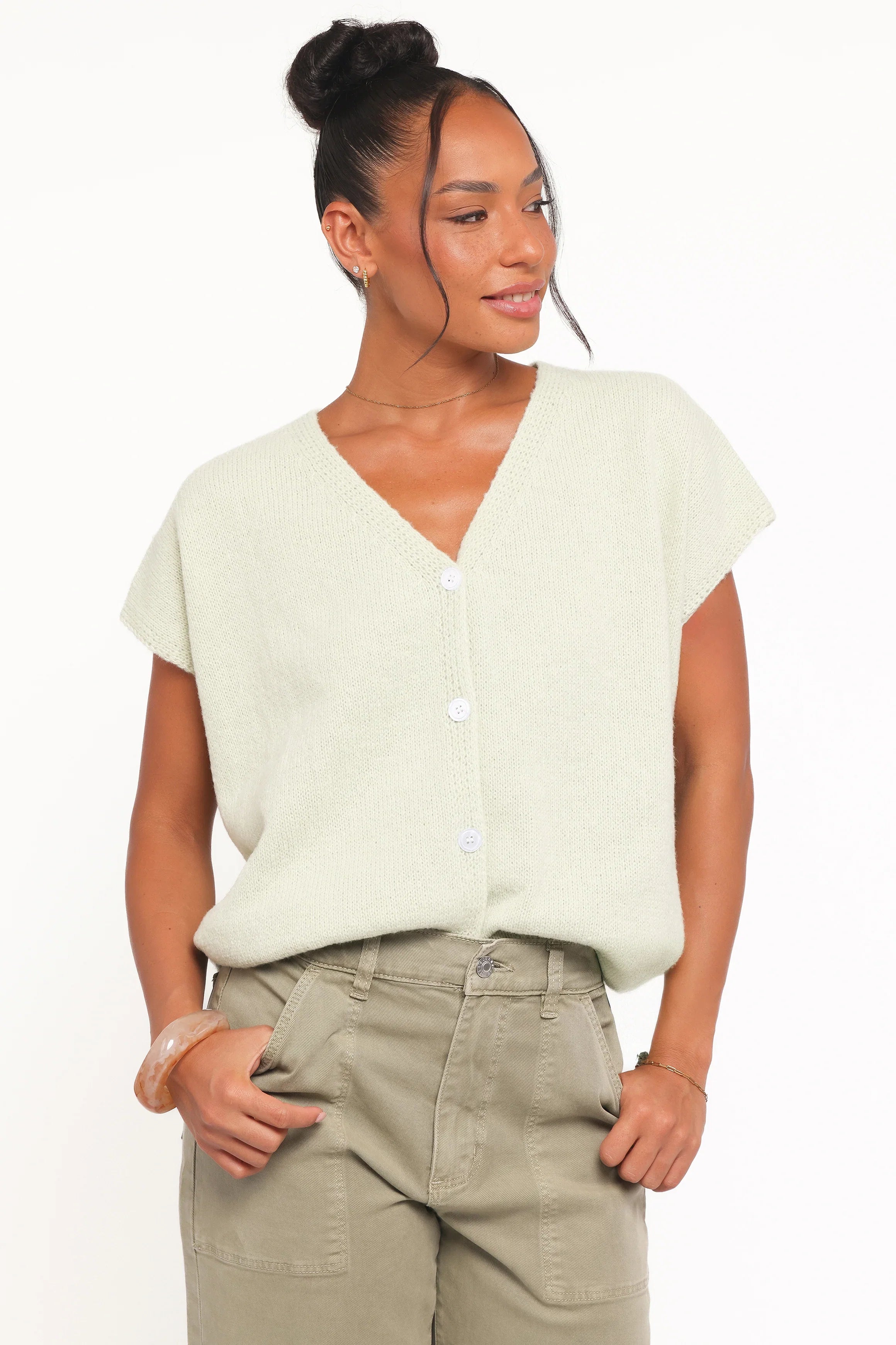 Mariana Knit Vest Sage