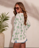 Palm Dream Graphic Knit Sweater