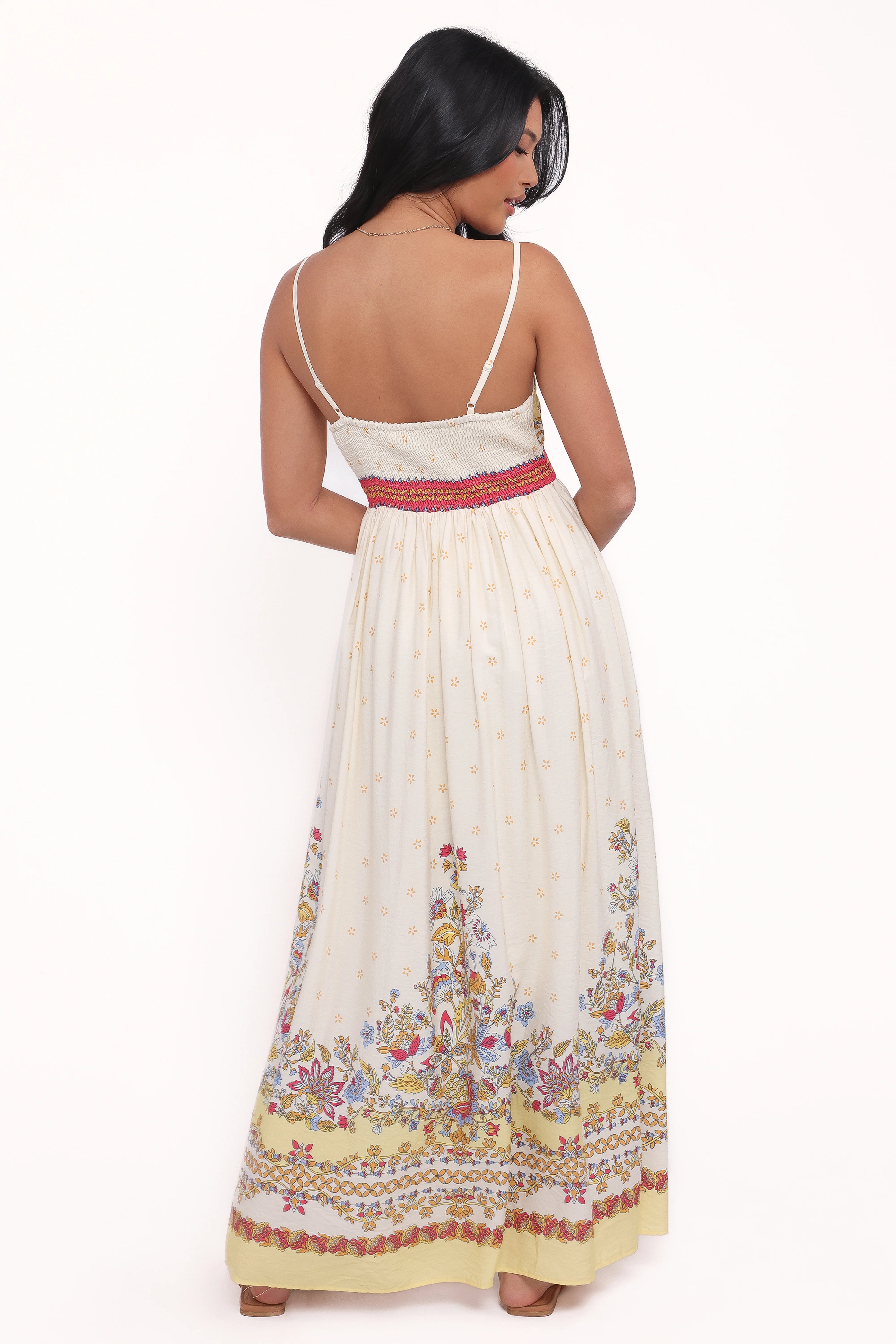 Caelia Maxi Dress Yellow Multi